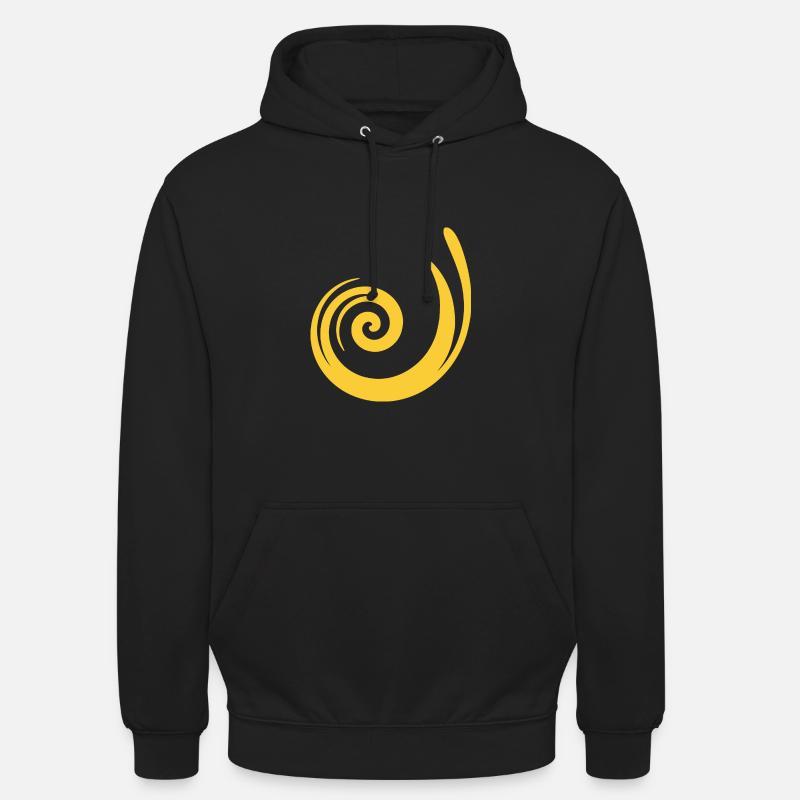 yellow pattern yellow gift idea - Unisex Hoodie - black
