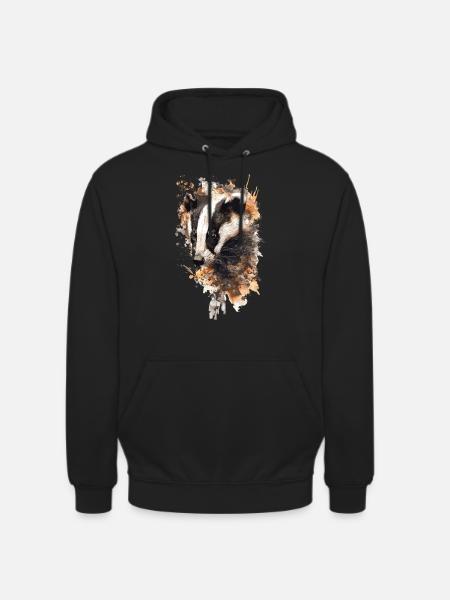 Jagd Hunting Dachs Badger - Unisex Hoodie - Schwarz