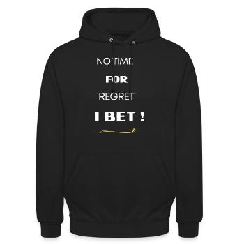 Ich wette! - Unisex Hoodie - Schwarz - Vorne - Alina (178cm) & Michal (187cm)