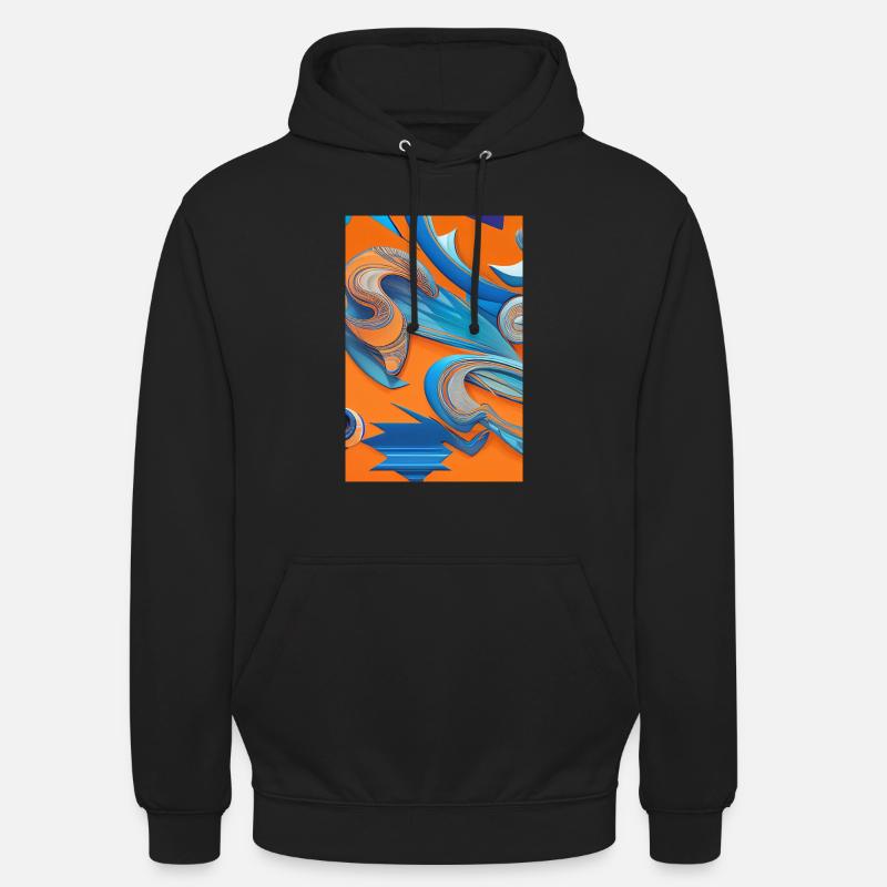 Abstrakte Kunst - Unisex Hoodie - Schwarz
