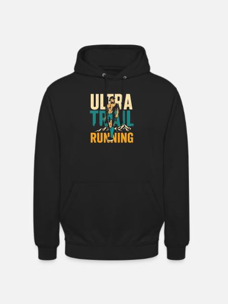 Ultra Trail Running - Sweat-shirt à capuche unisexe - noir