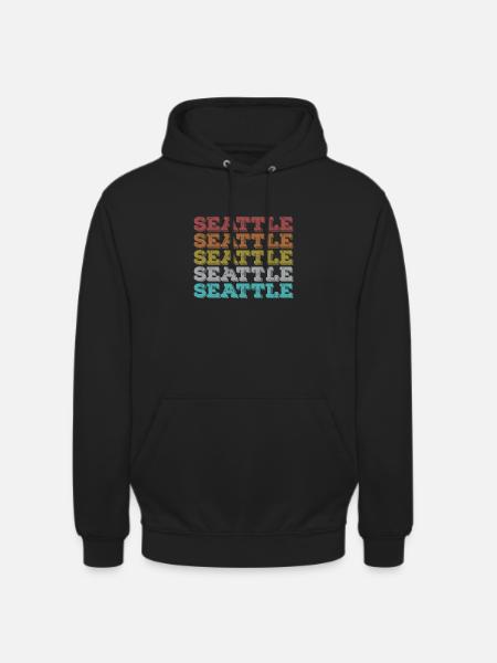 Seattle Retro - Unisex Hoodie - black