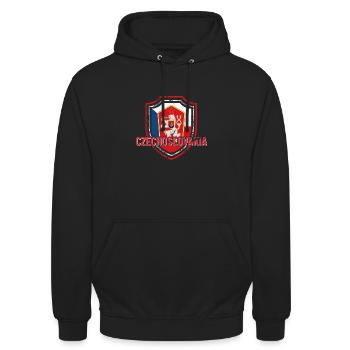 Tschechien Mitteleuropa Slowakei Patriotisch - Unisex Hoodie - Schwarz - Vorne - Alina (178cm) & Michal (187cm)