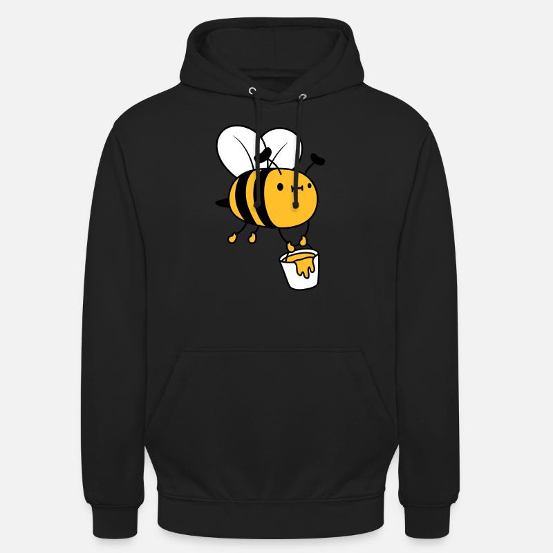 Honig Eimer Biene - Unisex Hoodie - Schwarz