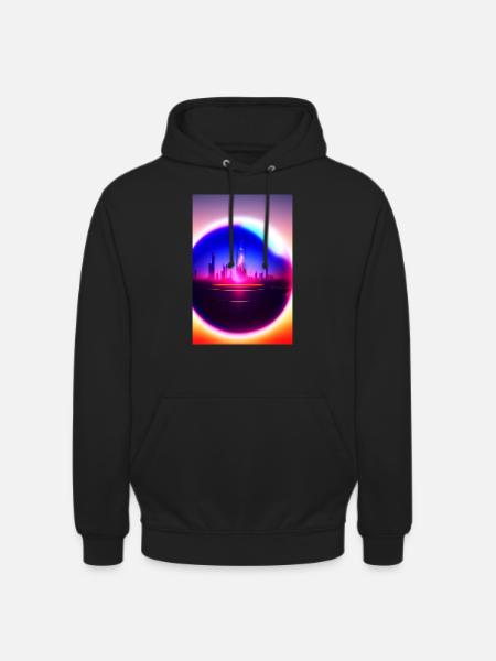 Stadt Kugel - Unisex Hoodie - Schwarz