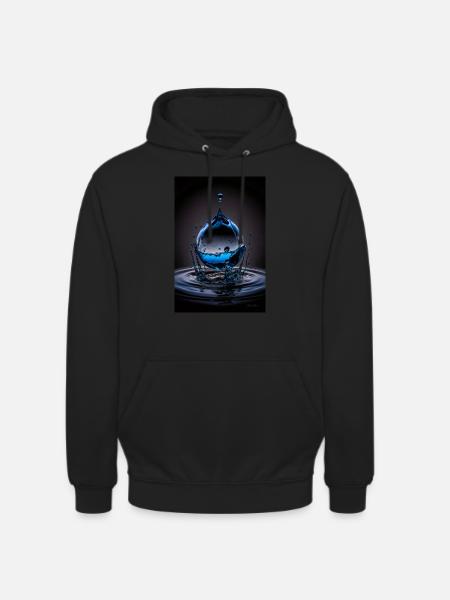 Drops blue 3 - Unisex Hoodie - black
