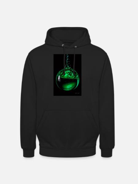 Drops green 5 - Unisex Hoodie - black