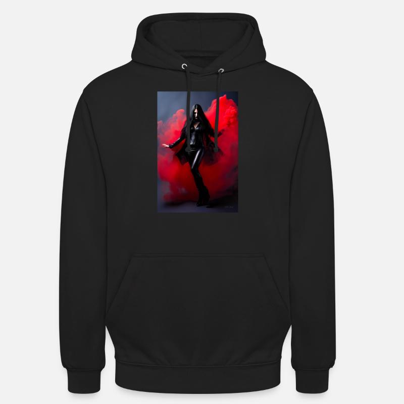Beauté Rouge 2 - Sweat-shirt à capuche unisexe - noir