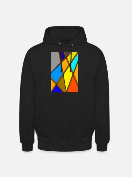 Bunte abstrakte Kunst - Unisex Hoodie - Schwarz