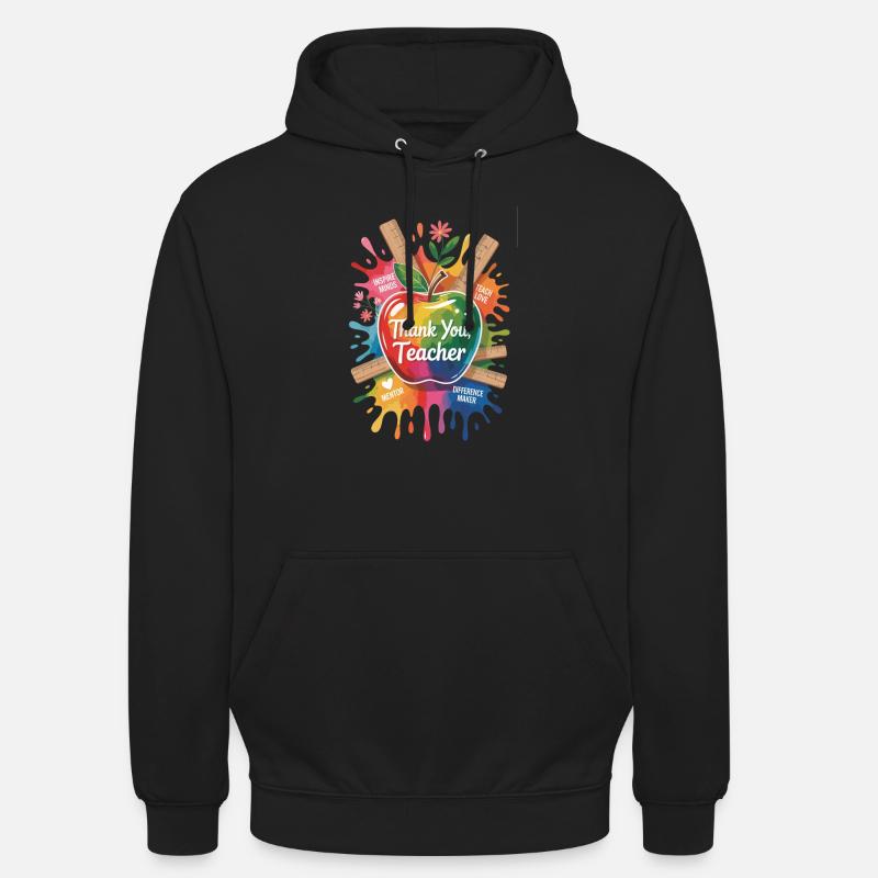 Merci professeur : Sincère appréciation - Sweat-shirt à capuche unisexe - noir