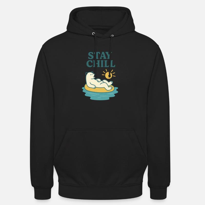 Bleib cool mit dem Eisbar - Unisex Hoodie - Schwarz
