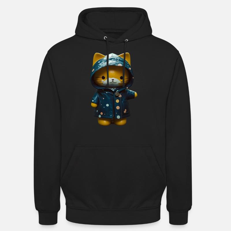 Cadeau imperméable pour chat - Sweat-shirt à capuche unisexe - noir