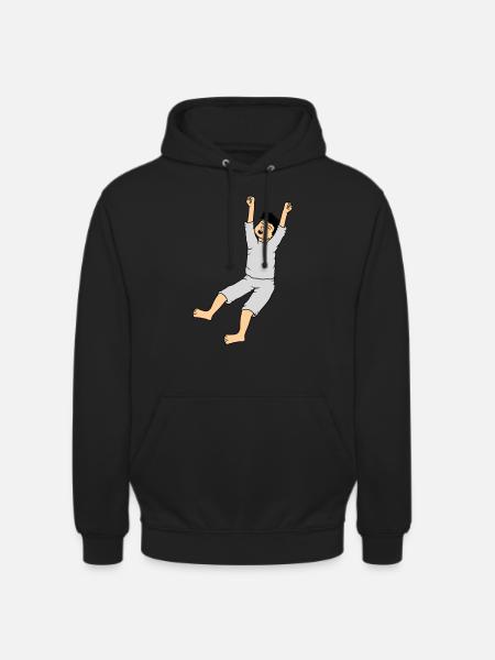 Man in pajamas - Unisex Hoodie - black