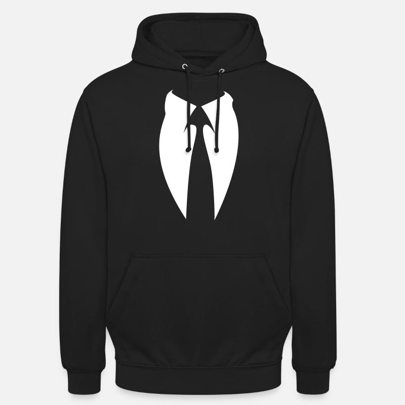 Anonymous Anzug mit Krawatte - Unisex Hoodie - Schwarz