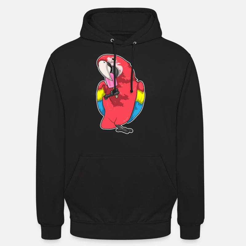 Popsicles perroquets - Sweat-shirt à capuche unisexe - noir