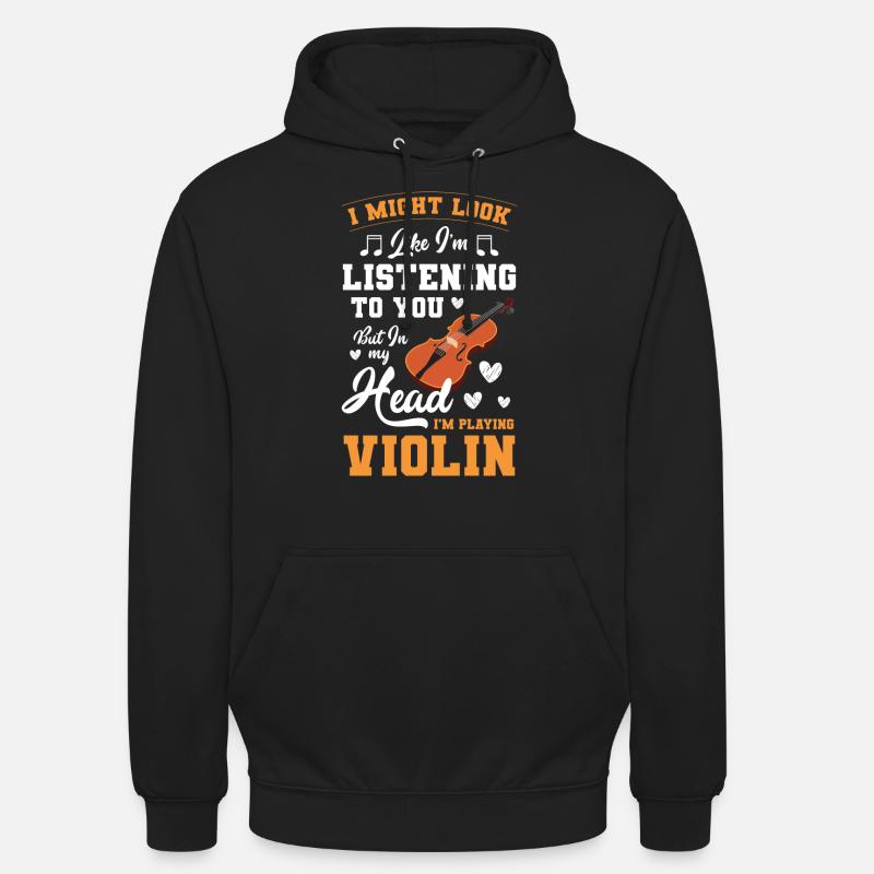 Violin, Instrument, Classical, String Instrument - Unisex Hoodie - black