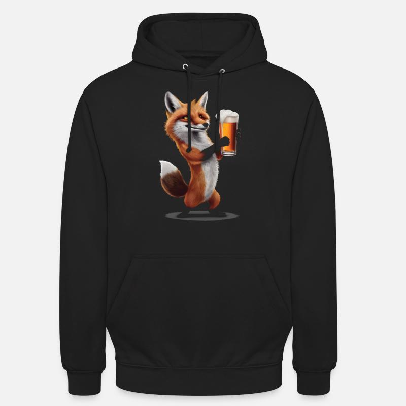 Fuchs Bier - Unisex Hoodie - Schwarz