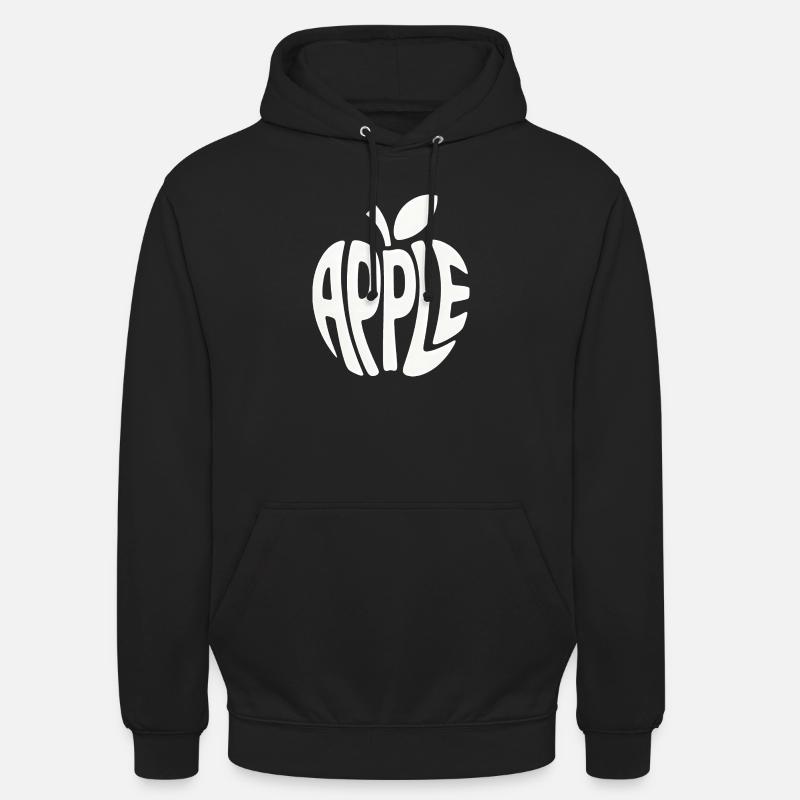 Pomme - Logo Cool Fruit - Sweat-shirt à capuche unisexe - noir