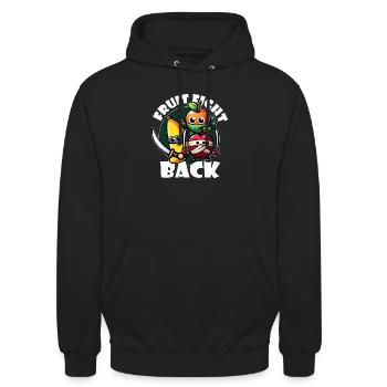 Fruit Fight Back - Sweat-shirt à capuche unisexe - noir - Devant - Alina (178cm) & Michal (187cm)