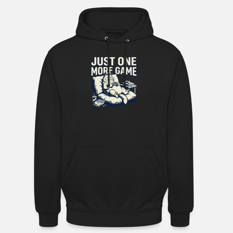 Bare endnu et spil kattelounge - Luvtröja unisex - svart