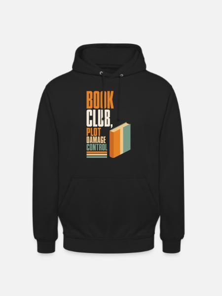 Buchclub – Plot Damage Control - Unisex Hoodie - Schwarz