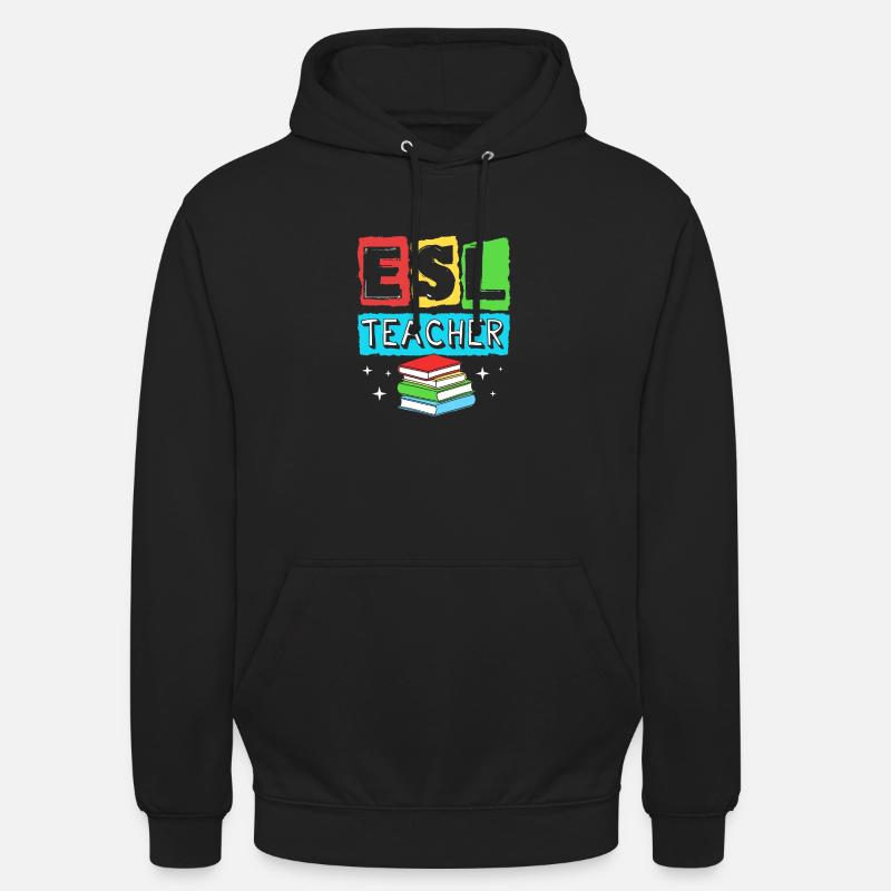 Professeur d’anglais Professeur d’anglais - Sweat-shirt à capuche unisexe - noir