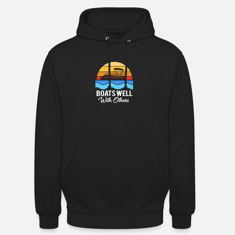 Pontonboot Boot Boote - Unisex Hoodie - Schwarz
