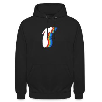 Great Lakes - Unisex Hoodie - Schwarz - Vorne - Alina (178cm) & Michal (187cm)