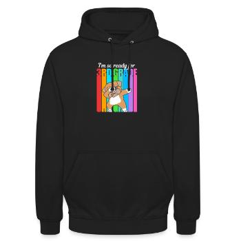3. Klasse - Unisex Hoodie - Schwarz - Vorne - Alina (178cm) & Michal (187cm)