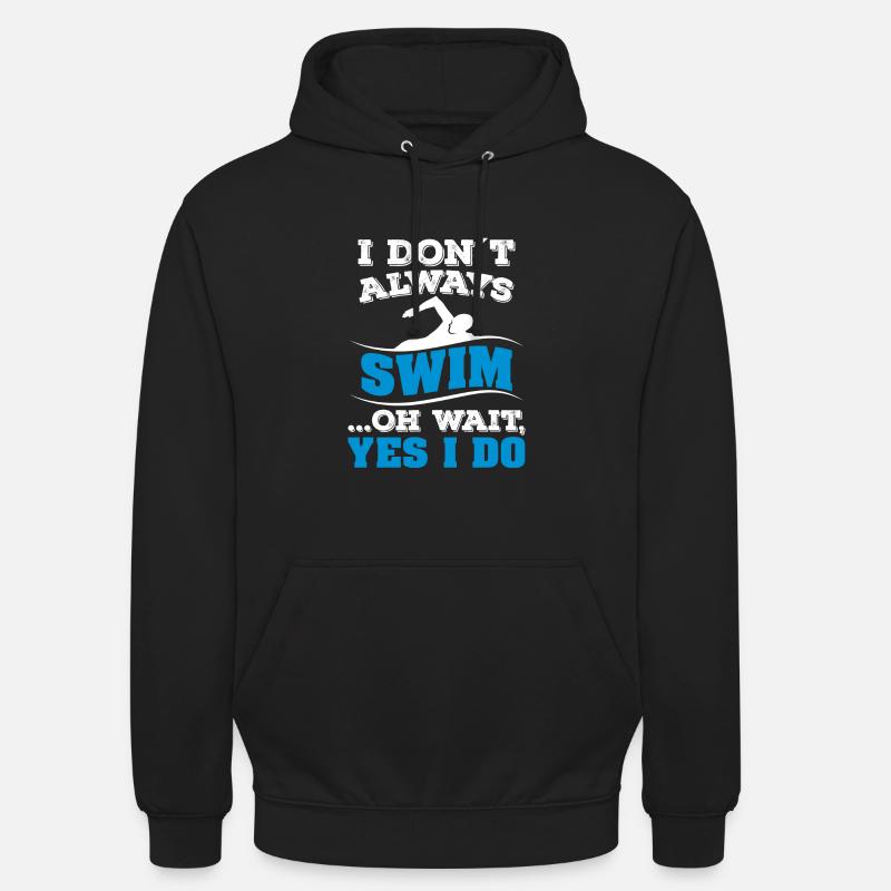Natation - Sweat-shirt à capuche unisexe - noir