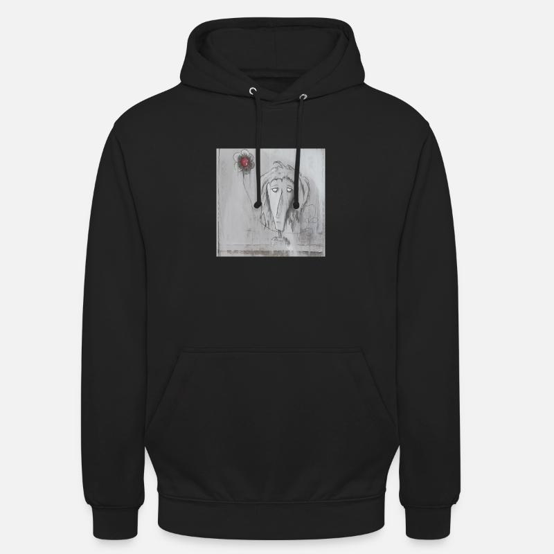 étranglement de fleure - Sweat-shirt à capuche unisexe - noir
