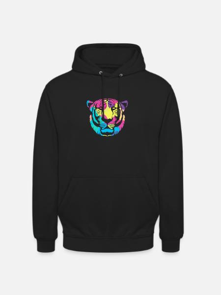White Tiger - Unisex Hoodie - black