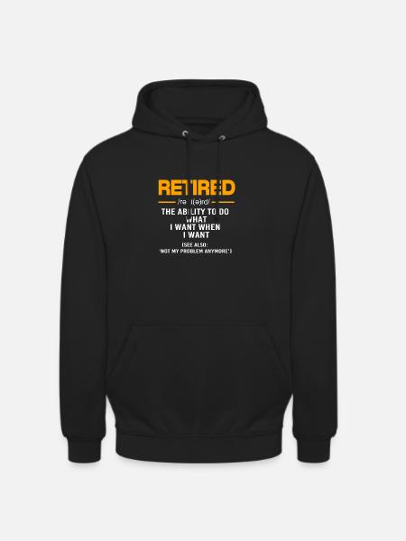 Pensione Infermiera - Felpa con cappuccio unisex - nero