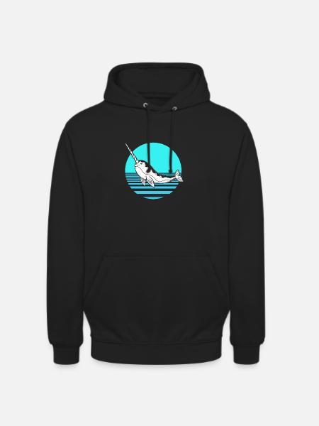 Narval - Sweat-shirt à capuche unisexe - noir