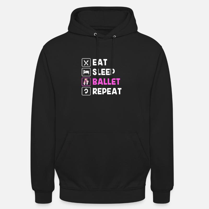 Danseuse de ballet - Sweat-shirt à capuche unisexe - noir