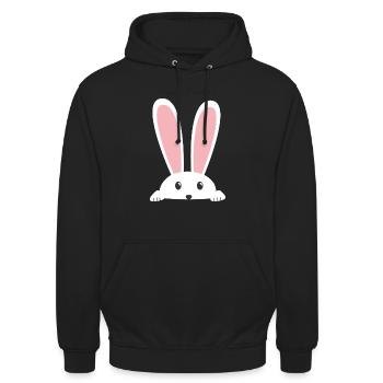 Joyeuses Pâques - Sweat-shirt à capuche unisexe - noir - Devant - Alina (178cm) & Michal (187cm)