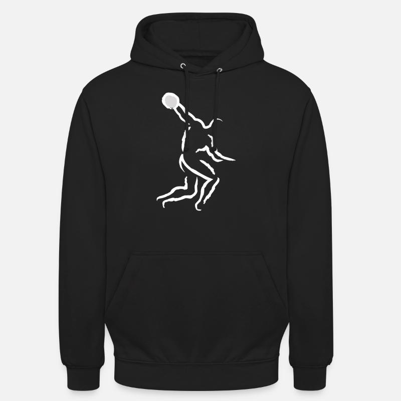 Lancement de disque - Sweat-shirt à capuche unisexe - noir