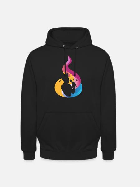 Stimme Gesang Jazz - Unisex Hoodie - Schwarz