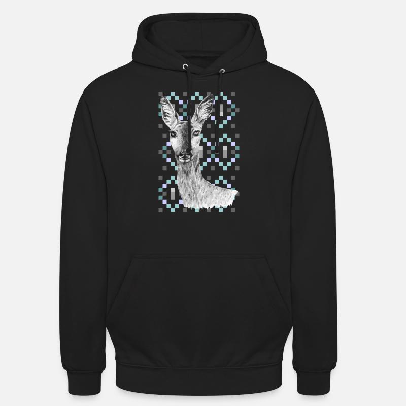 capriolo - Felpa con cappuccio unisex - nero