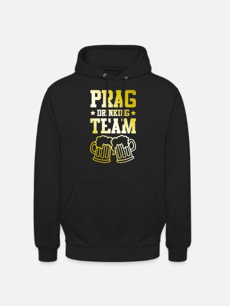 Prag Drinking Team - Unisex Hoodie - Schwarz