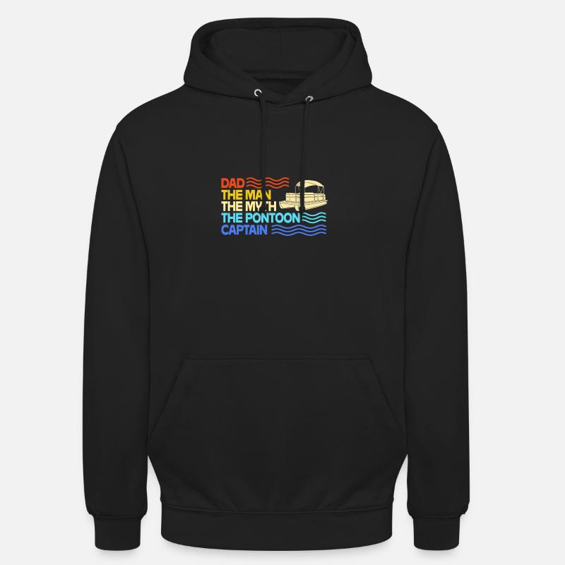 Pontonboot Boot Boote - Unisex Hoodie - Schwarz