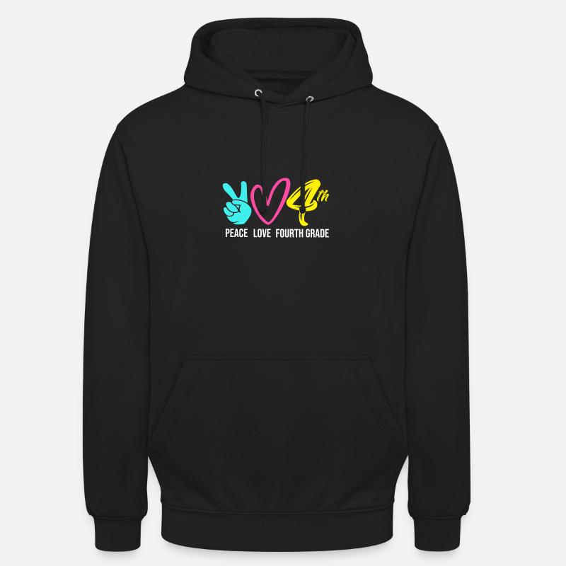 4e année - Sweat-shirt à capuche unisexe - noir