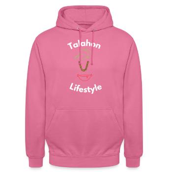 Talahon LIfestyle - Unisex Hoodie - Pink - Vorne - Alina (178cm) & Michal (187cm)