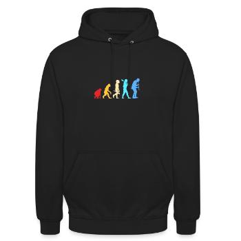 Klarinette - Unisex Hoodie - Schwarz - Vorne - Alina (178cm) & Michal (187cm)