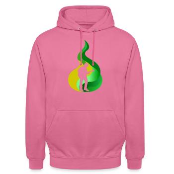Guitar Bassist Basser - Unisex Hoodie - pink - Front - Alina (178cm) & Michal (187cm)
