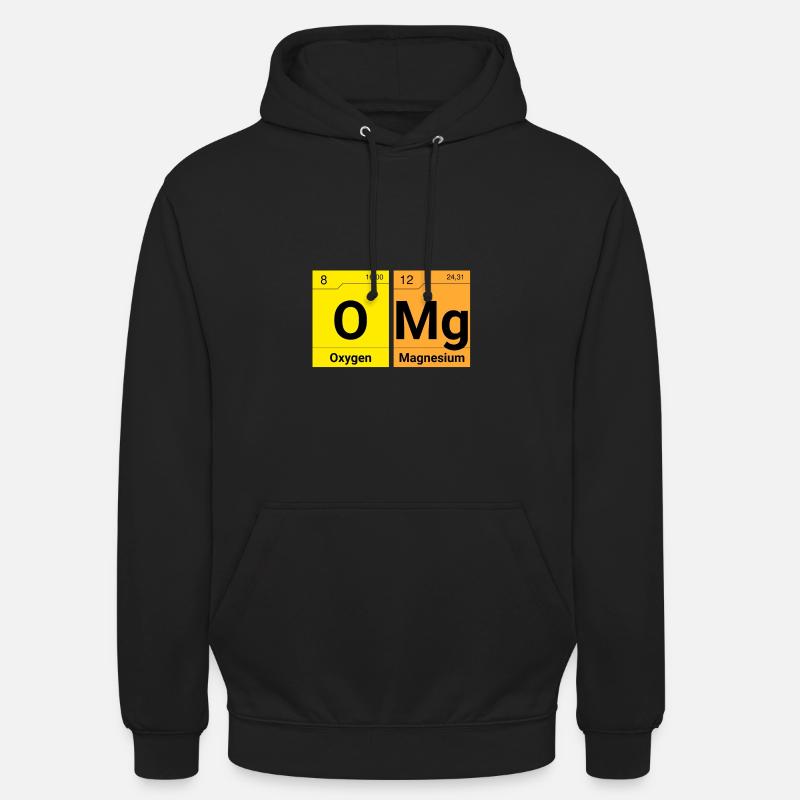 OMG Éléments chimiques - Sweat-shirt à capuche unisexe - noir