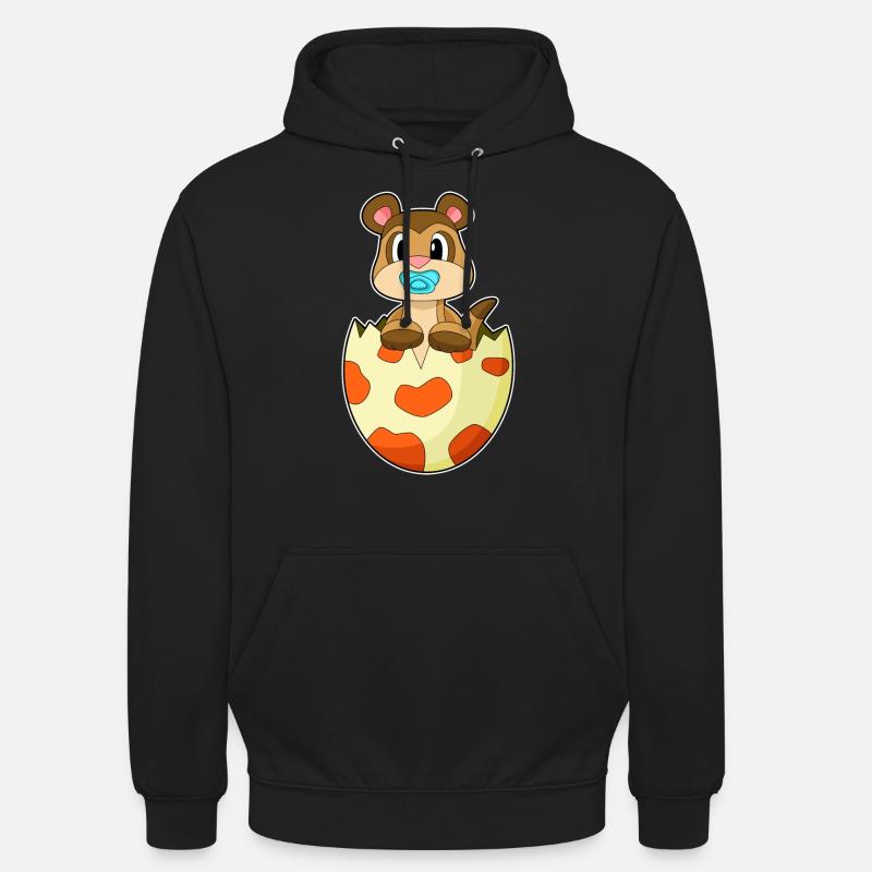 Sucette suricate - Sweat-shirt à capuche unisexe - noir