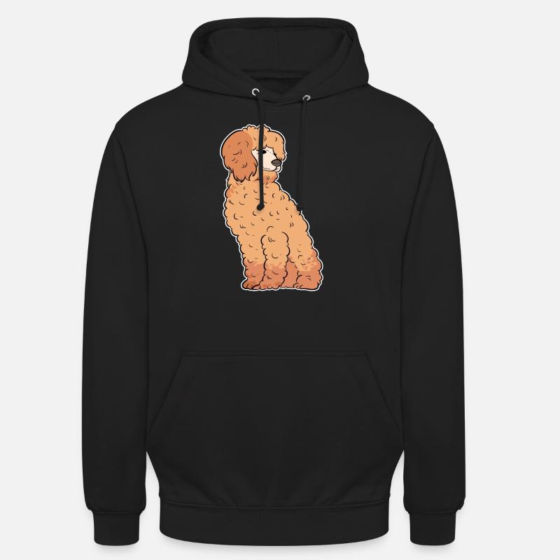 Caniche - Sweat-shirt à capuche unisexe - noir