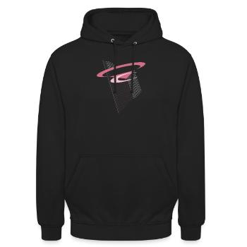 Floating of modernity - Unisex Hoodie - black - Front - Alina (178cm) & Michal (187cm)