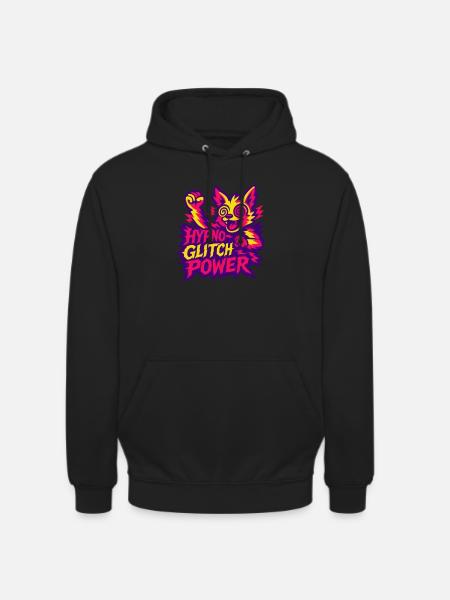 Hypno Glitch Power! - Unisex Hoodie - black